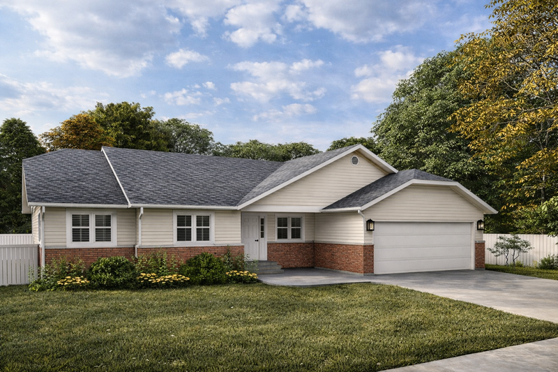 House Blueprint - Exterior - Front Elevation 5 for Craftsman House Plan #1060-467 - 3 bed, 2.5 bath