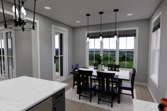 Interior - Dining Room for Traditional House Plan #51-1460 - 4 bed, 3.5 bath