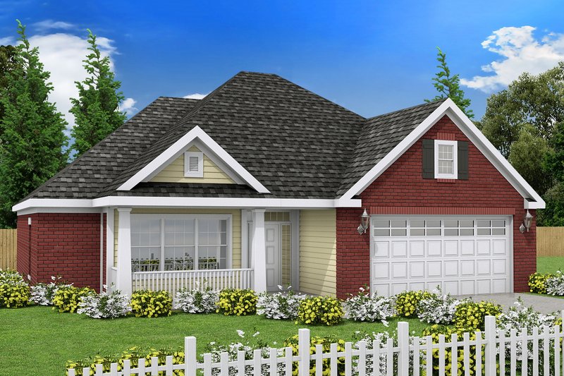 House Design - Traditional Exterior - Front Elevation Plan #20-369