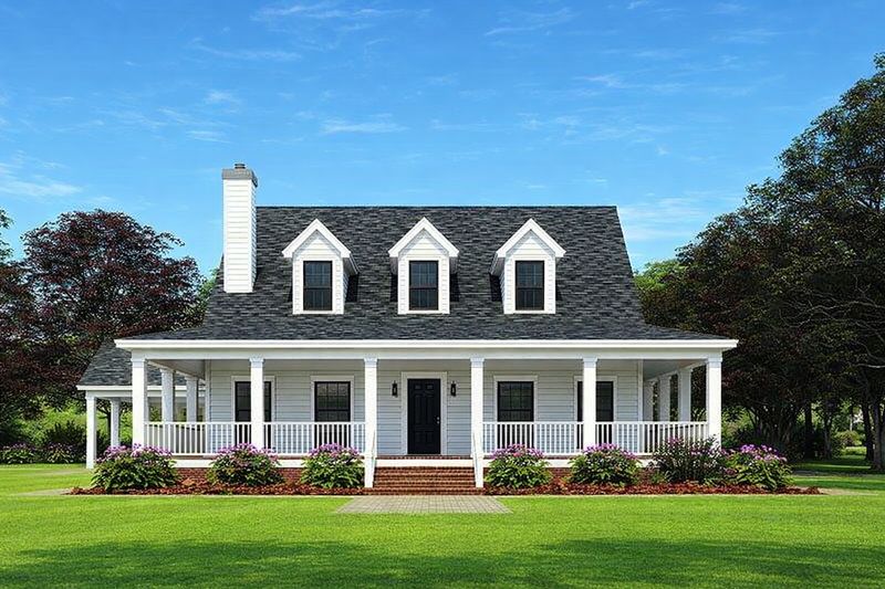 House Plan Design - Exterior - Front Elevation 3 for Farmhouse House Plan #17-3420 - 4 bed, 3 bath