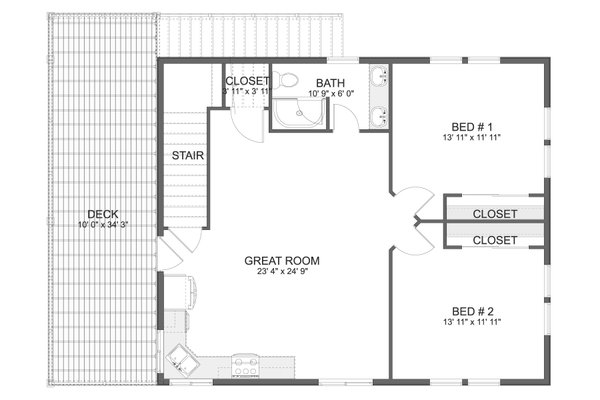 Architectural House Design - Craftsman Floor Plan - Upper Floor Plan #1060-372