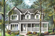 Country Style House Plan - 3 Beds 1 Baths 1820 Sq/Ft Plan #25-4412 