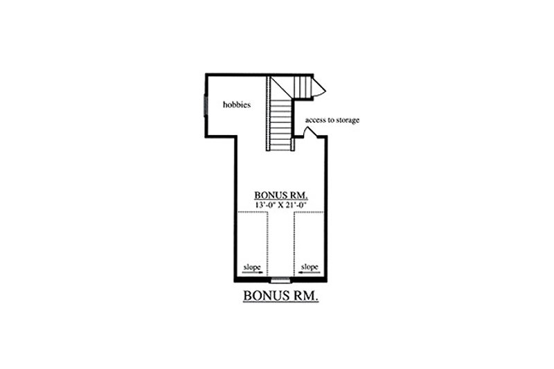 Dream House Plan - Floor Plan - Other Floor for Country House Plan #42-387 - 4 bed, 2 bath