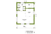 Ranch Style House Plan - 0 Beds 1 Baths 389 Sq/Ft Plan #1106-70 Floor 