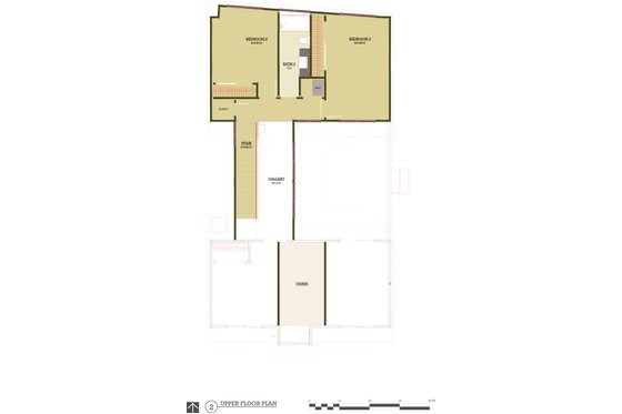 Modern 3 bedroom 1600 square feet house plan