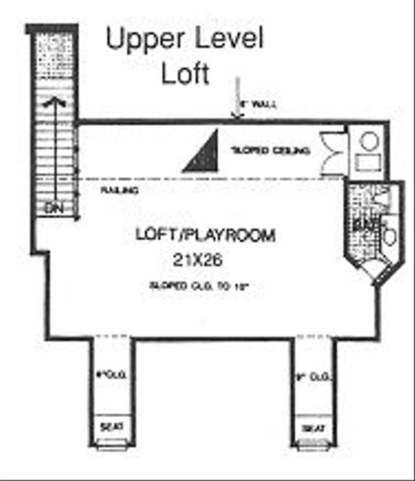 Architectural House Design - Country Floor Plan - Upper Floor Plan #310-622