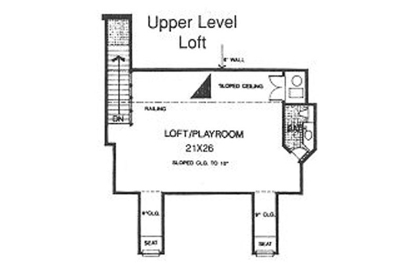 House Blueprint - Floor Plan - Upper Floor for Country House Plan #310-622 - 4 bed, 2.5 bath