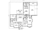 Traditional Style House Plan - 4 Beds 2.5 Baths 3183 Sq/Ft Plan #17-1023 