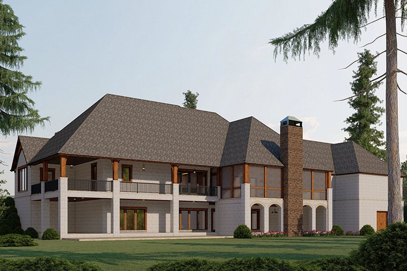 Home Plan - Exterior - Rear Elevation for Craftsman House Plan #923-189 - 2 bed, 4 bath