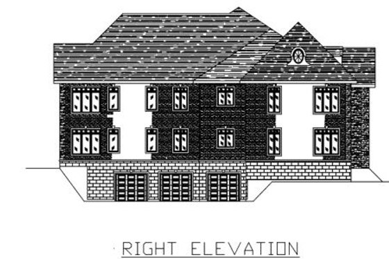 Exterior - Other Elevation 1 for European House Plan #138-266 - 3 bed, 2 bath