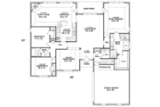 Traditional Style House Plan - 4 Beds 3 Baths 2427 Sq/Ft Plan #81-349 