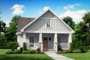 Exterior - Front Elevation 3 for Craftsman House Plan #430-79 - 3 bed, 2.5 bath