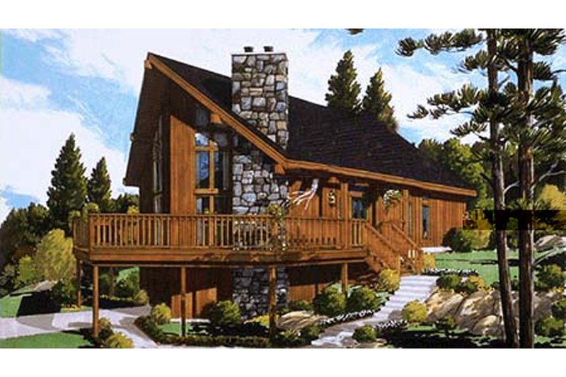 Dream House Plan - Modern Exterior - Front Elevation Plan #3-117