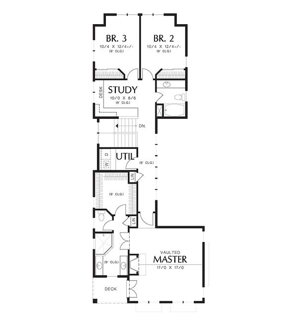Home Plan - Cottage Floor Plan - Upper Floor Plan #48-265