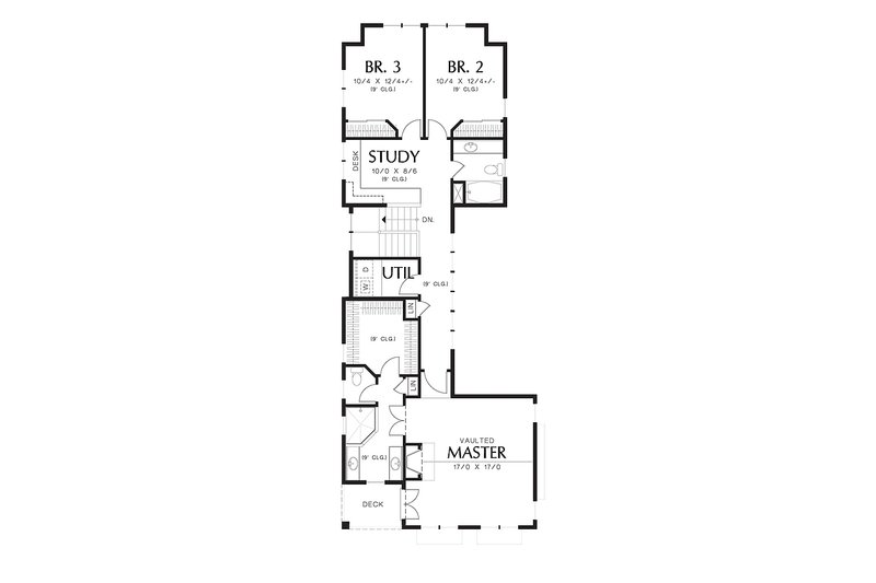 Home Plan - Floor Plan - Upper Floor for Cottage House Plan #48-265 - 3 bed, 2.5 bath