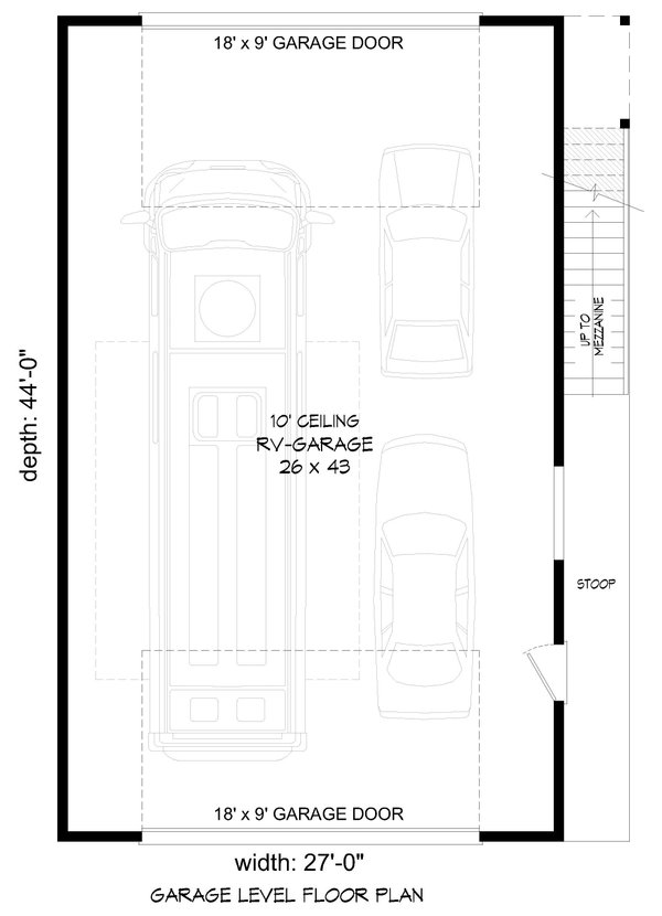 Contemporary Floor Plan - Main Floor Plan #932-1083