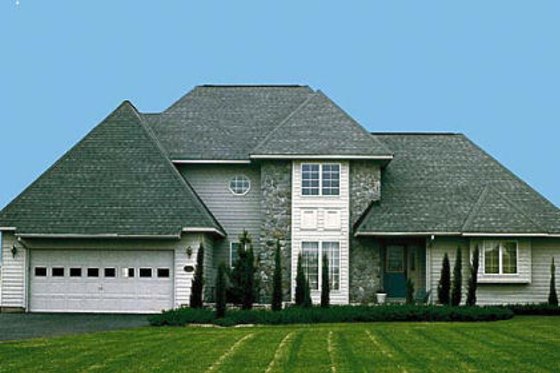 Exterior - Front Elevation for Traditional House Plan #312-503 - 3 bed, 2.5 bath