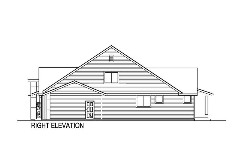 Home Plan - Exterior - Other Elevation 1 for Contemporary House Plan #569-76 - 4 bed, 3 bath