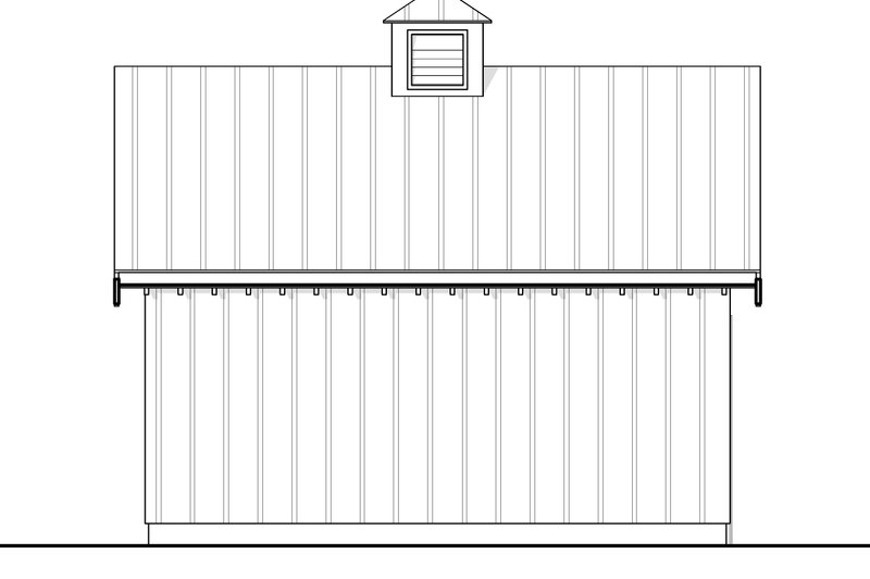 House Blueprint - Exterior - Rear Elevation for Colonial House Plan #1114-44, 0 bath