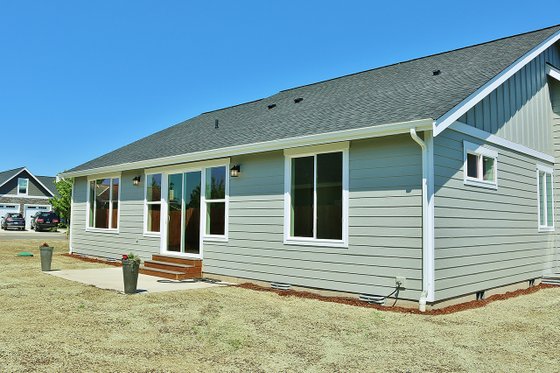 Exterior - Rear Elevation for Craftsman House Plan #1070-47 - 3 bed, 2 bath