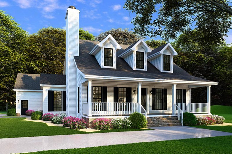 House Plan Design - Farmhouse Exterior - Front Elevation Plan #923-100