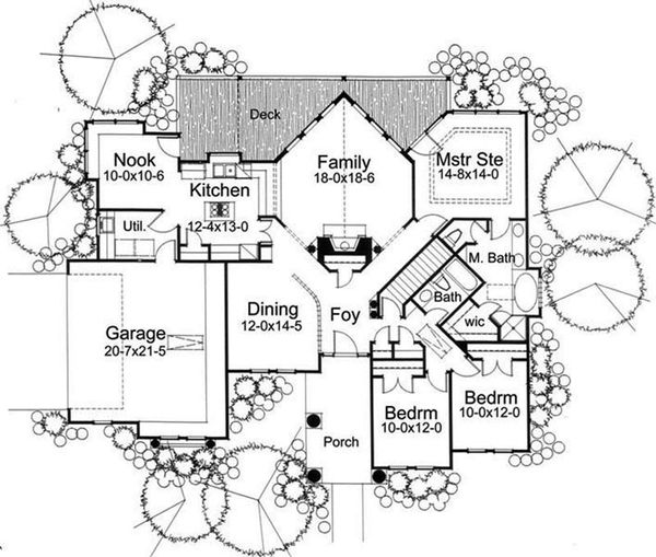 House Plan Design - Prairie Floor Plan - Main Floor Plan #120-150