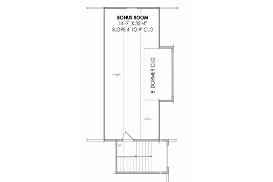 Floor Plan - Upper Floor for Modern House Plan #1096-35 - 4 bed, 4.5 bath