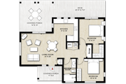 Cabin Style House Plan - 2 Beds 1 Baths 880 Sq/Ft Plan #924-9 