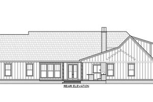 Exterior - Rear Elevation for Farmhouse House Plan #1074-42 - 3 bed, 2.5 bath