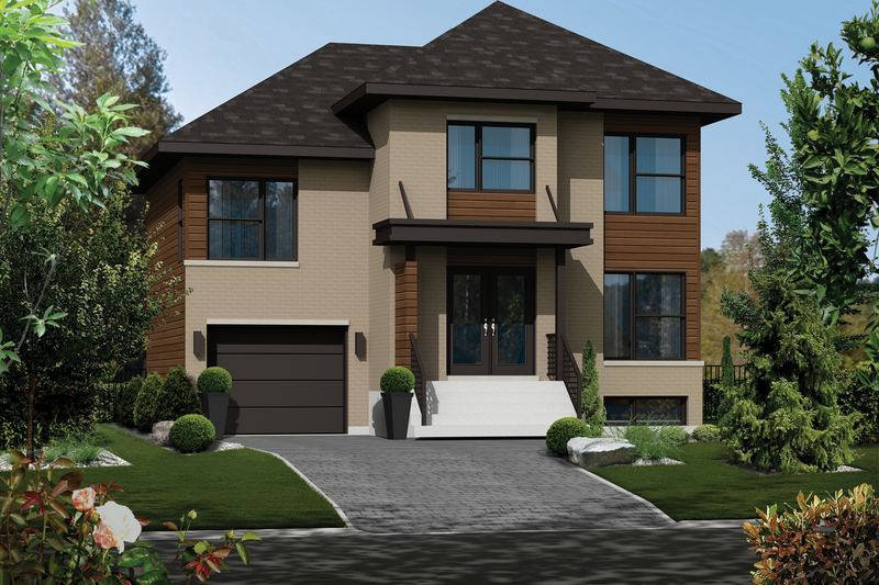 Architectural House Design - Contemporary Exterior - Front Elevation Plan #25-4285