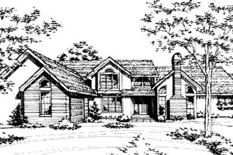 Dream House Plan - Modern Exterior - Front Elevation Plan #320-425
