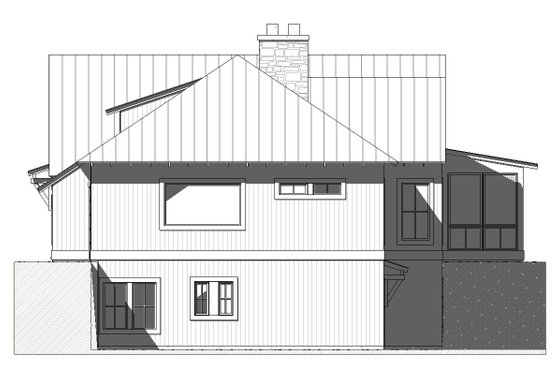 Exterior - Other Elevation 1 for Farmhouse House Plan #901-145 - 4 bed, 4.5 bath