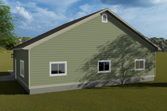 Exterior - Rear Elevation for Farmhouse House Plan #1060-115, 0 bath
