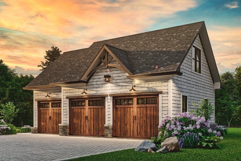 Dream House Plan - Exterior - Front Elevation 8 for Traditional House Plan #54-595, 1 bath