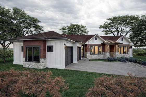Exterior - Other Elevation 1 for Country House Plan #1101-58 - 3 bed, 3.5 bath