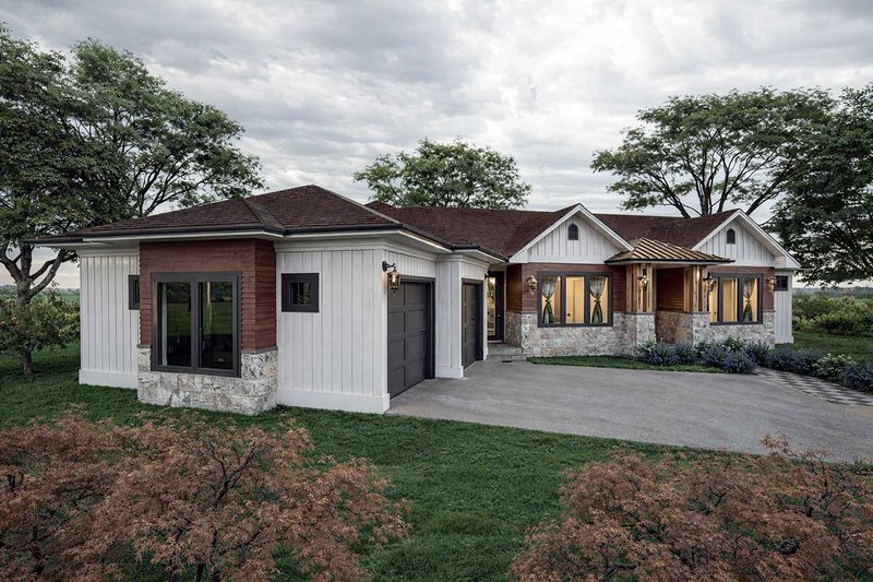 House Blueprint - Exterior - Other Elevation 1 for Country House Plan #1101-58 - 3 bed, 3.5 bath