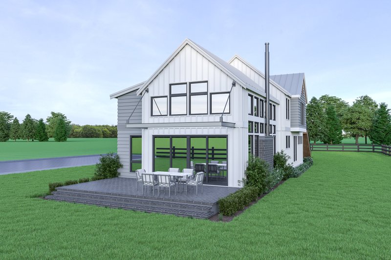 House Plan Design - Photo 2 for Contemporary House Plan #1070-84 - 4 bed, 3.5 bath