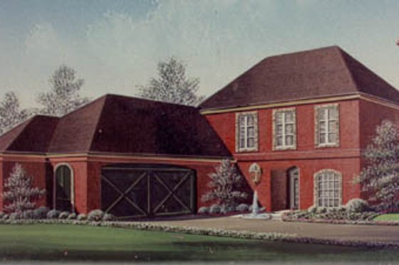 Exterior - Front Elevation for Colonial House Plan #15-209 - 3 bed, 2.5 bath