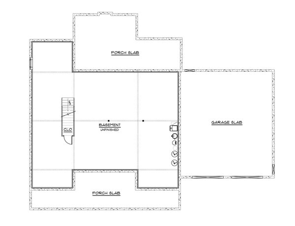 Country Floor Plan - Lower Floor Plan #1064-360