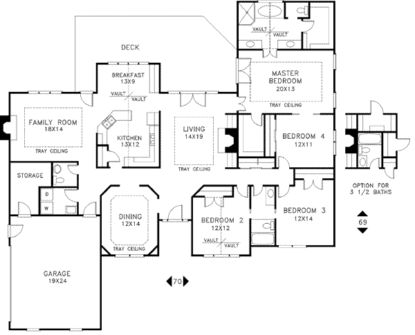 European Floor Plan - Main Floor Plan #56-189