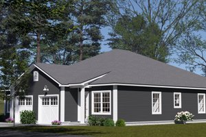 Exterior - Other Elevation 1 for Cottage House Plan #513-2380 - 3 bed, 2 bath