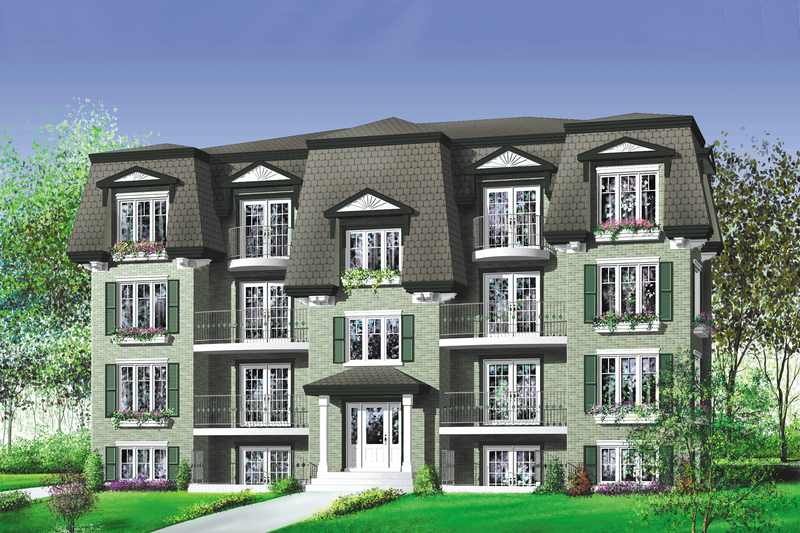 Home Plan - European Exterior - Front Elevation Plan #25-306