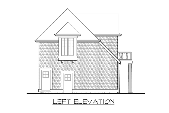 Exterior - Other Elevation 1 for Cottage House Plan #132-189 - 1 bed, 1 bath