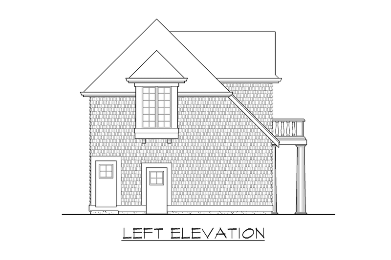 House Design - Exterior - Other Elevation 1 for Cottage House Plan #132-189 - 1 bed, 1 bath
