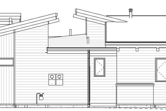 Exterior - Other Elevation 2 for Modern House Plan #895-144 - 3 bed, 2 bath