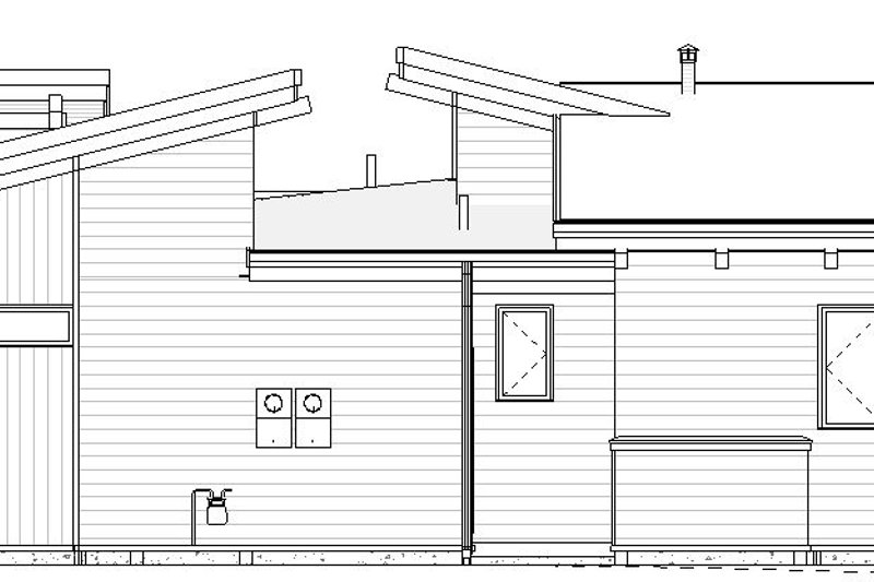 Architectural House Design - Exterior - Other Elevation 2 for Modern House Plan #895-144 - 3 bed, 2 bath