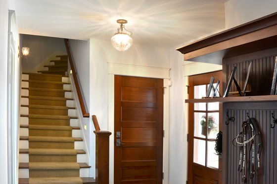 Interior - Entry for Ranch House Plan #70-1499 - 2 bed, 2 bath