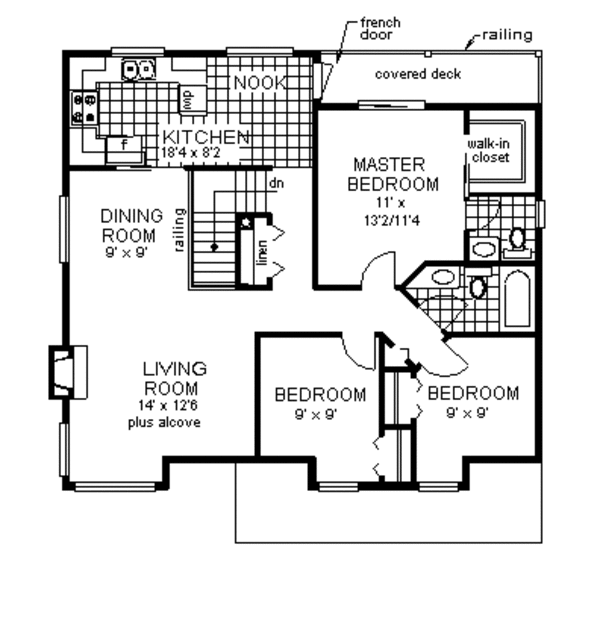 House Design - European Floor Plan - Main Floor Plan #18-227