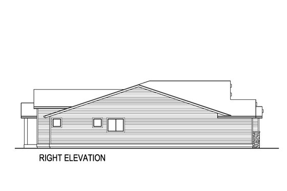 Exterior - Other Elevation 1 for Contemporary House Plan #569-90 - 3 bed, 2.5 bath