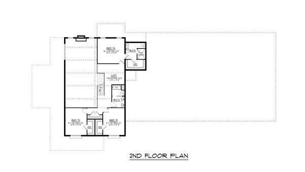 House Plan Design - Country Floor Plan - Upper Floor Plan #1064-270